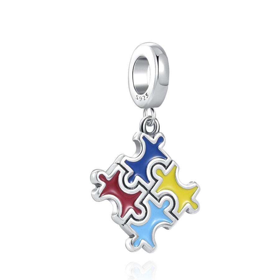 New925 Silver Family Heart-Shaped Bead Boy Girl Pendant Suitable For European Original Bracelet DIY Accessories ExquisiteJewelry