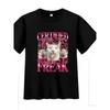 Funny Certified Freak Cat Meme T-Shirt Humorous Graphic Top for Everyday Party Wear Cat Tshirt Casual