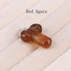 1 pezzo di ciondolo di cristallo curativo Reiki, incisione di cristallo a forma di pene, ciondoli in pietra naturale per la creazione di gioielli fai da te, accessori per collane, regalo per donne, 23x16 mm