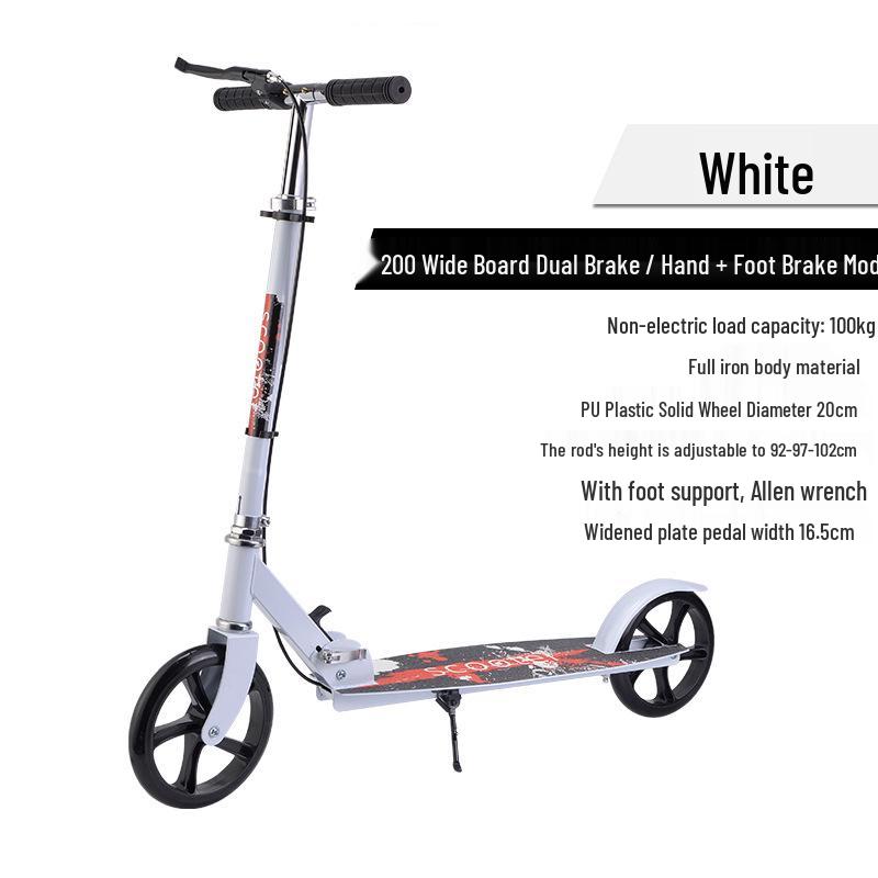 Faltbarer City-Roller: Großes Rad für Teenager & Erwachsene