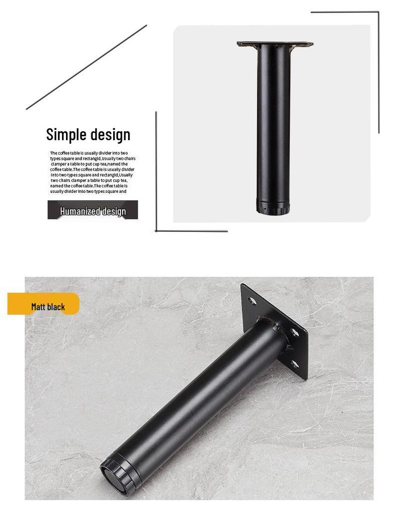 Elegant Tri-Pronged Metal Legs for Furniture: Sofa, Coffee Table, Cabinet, and Bathroom Cabinet Support