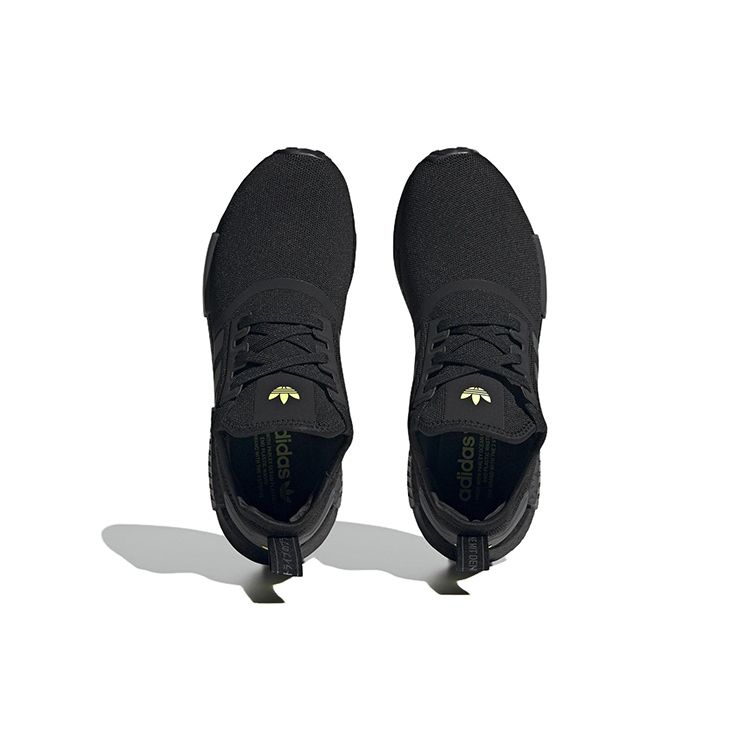 adidas NMD_R1 Nere Grigie Sneakers Unisex Core-Black Grey-Six Giallo Solare GY7367