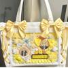 New Japanese Cute Sweet Ribbon Ita Bag Lolita Girls Transparent Handbags Fashion Large Capacity Tote Bag Aesthetic Shoulder Bags