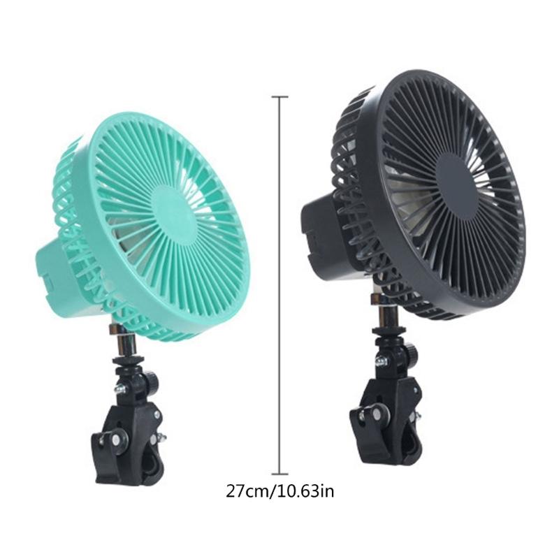 Tragbarer Clip-Ventilator Batteriebetrieben Kinderwagenventilator 5000mAh Kleiner Wiederaufladbarer Fa