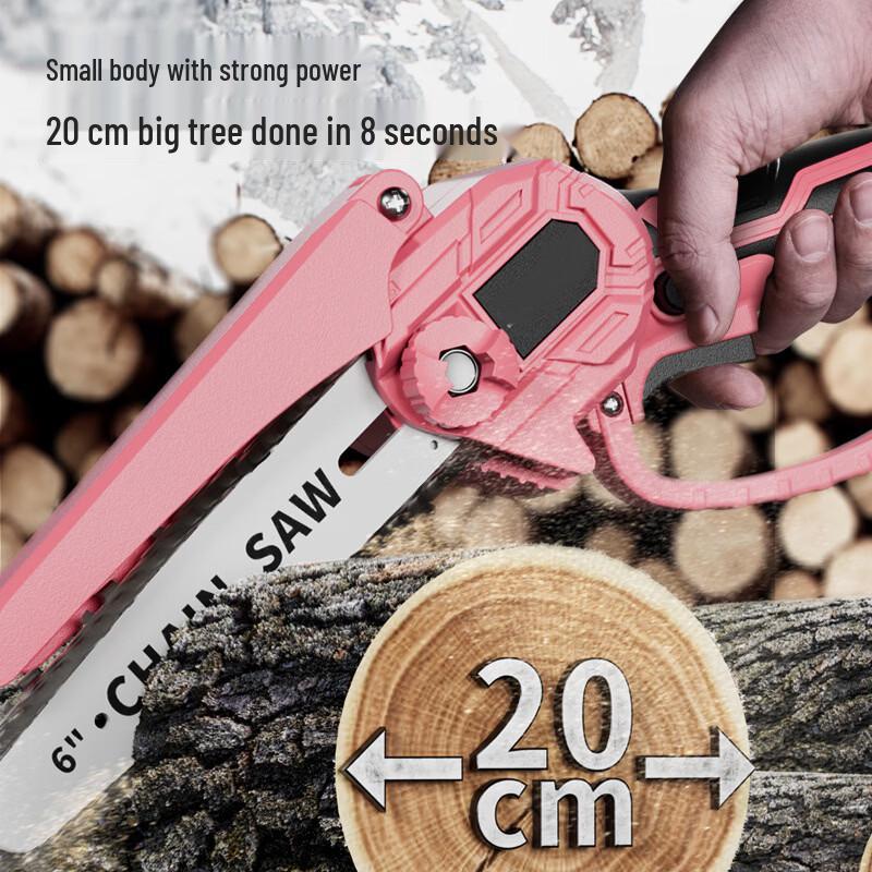 Jinjiangshi 6-inch Cordless Mini Chainsaw CN plug (adapter included)