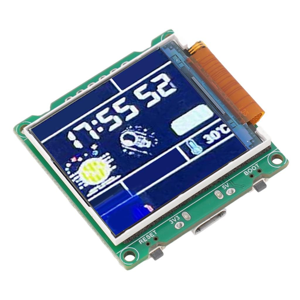 For ESP32 C3 Desktop Trinket Support WiFi Bluetooth 1.44inch LCD Display Mini TV Desktop Trinket Portable Pendant