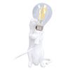 Animal Lamp Soft Lighting Simple Operation Lifelike Image Modern Resin Mouse Lamp for Home Cafe