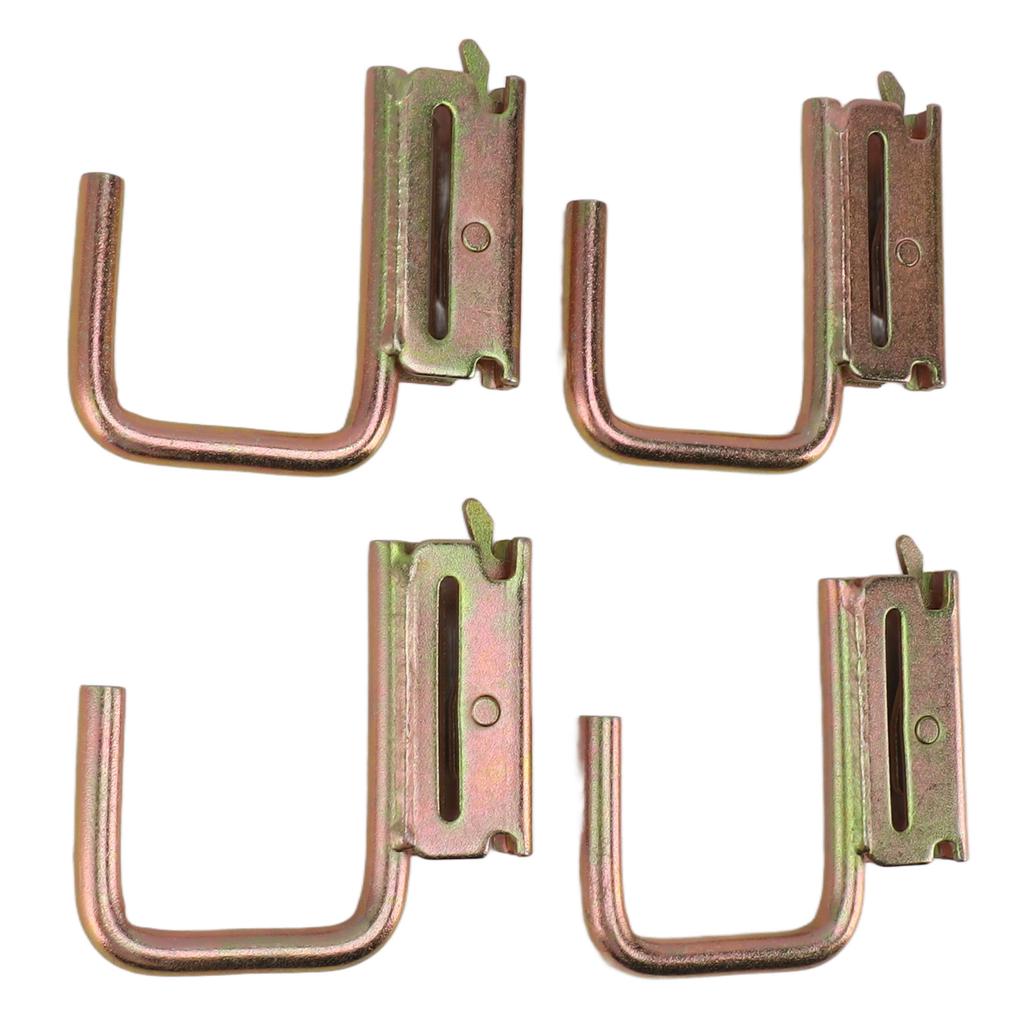 4pcs E Track Hooks Maximum Load 1200 Pounds E Track J Hook Accessories for Rv Marine Bedroom Pickup Truck