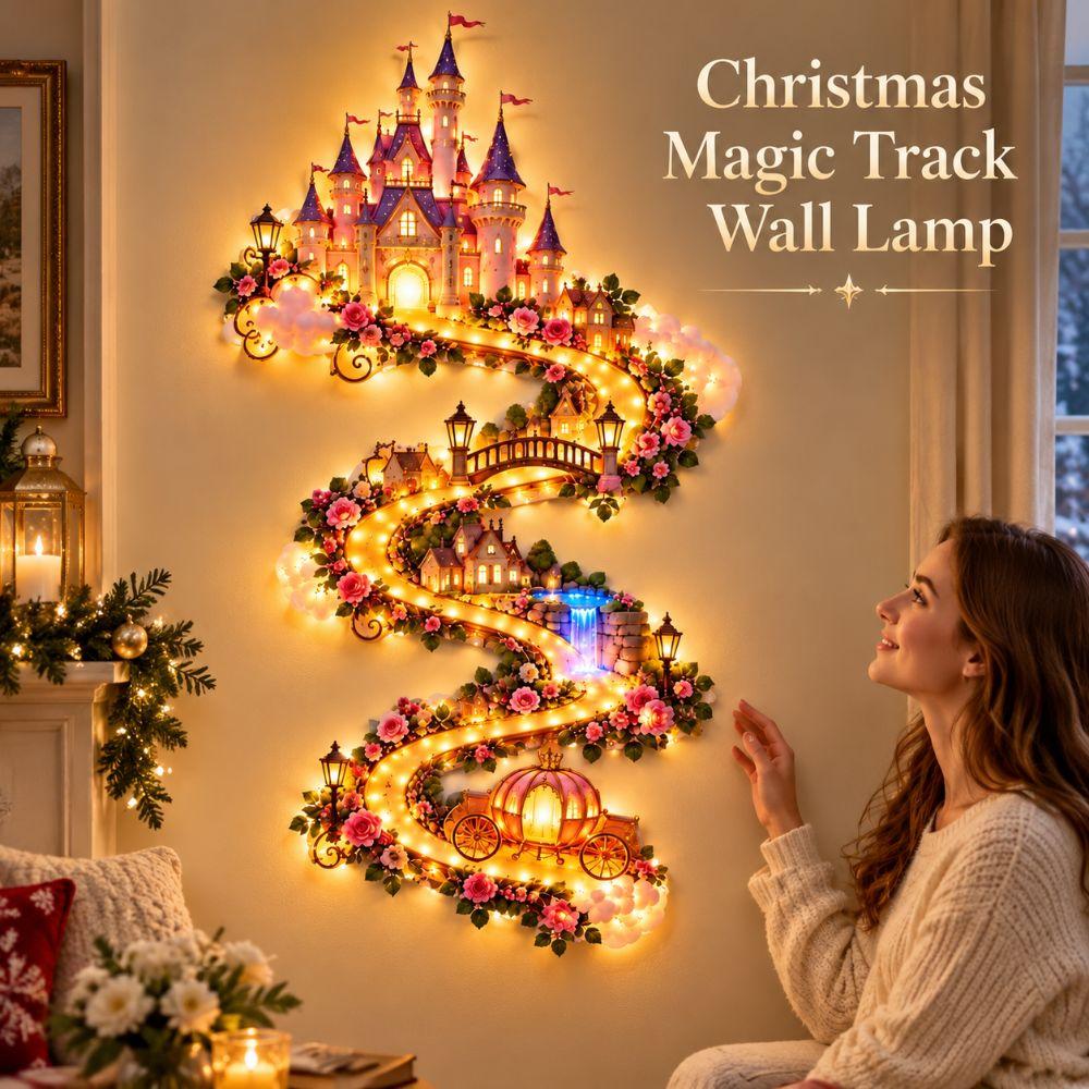 Warm White Light Wall Lamp Castle Rose Vine Track Wall Decoration Home Indoor Decor