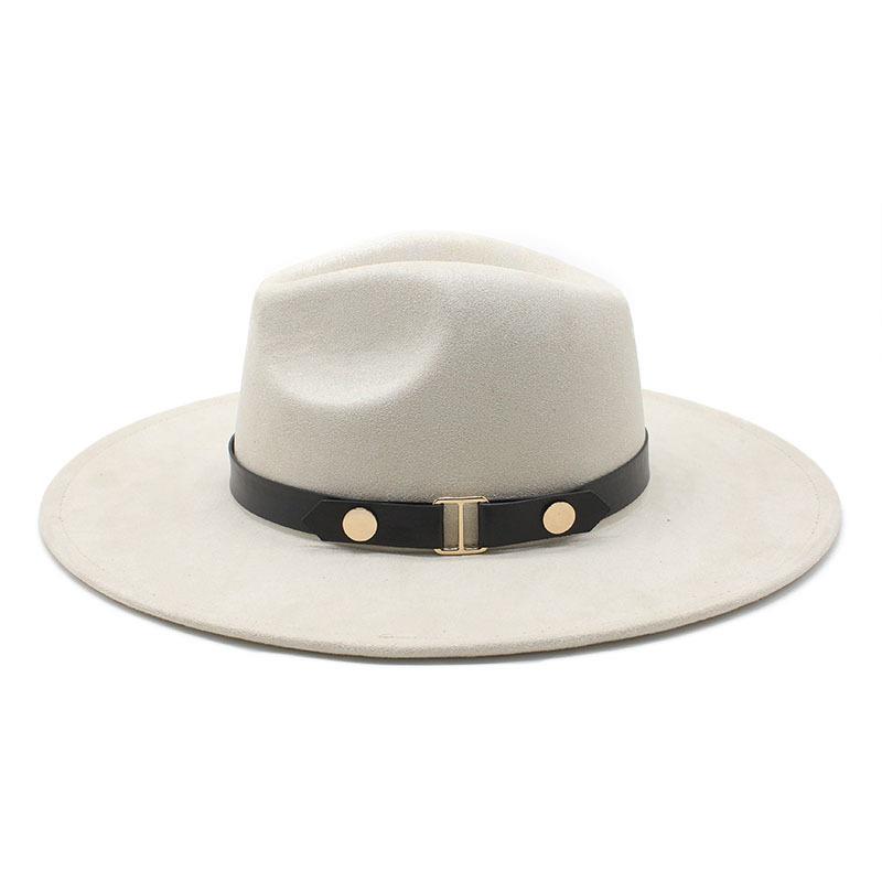 High Quality Hat Women'S Suede Hat Top Hat British Retro Men'S And Women'S Neutral Felt Hat