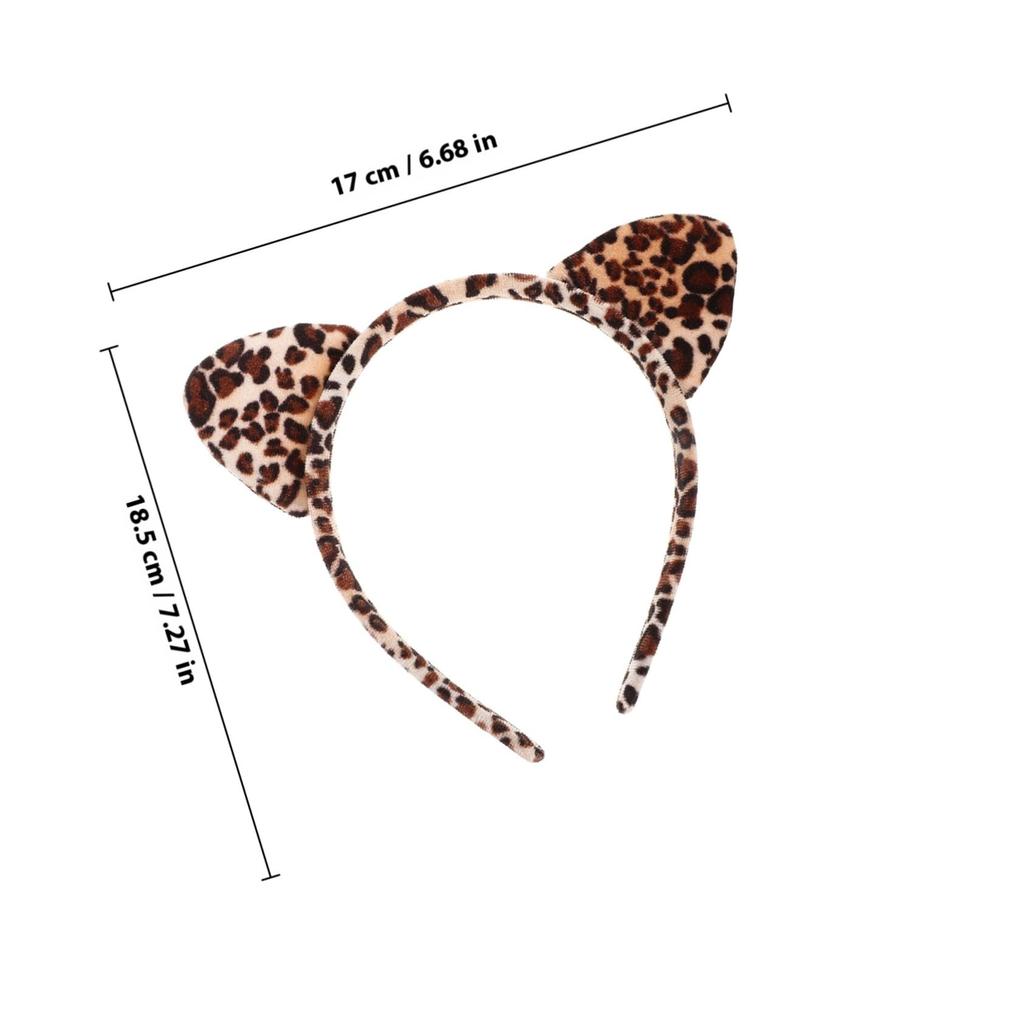 DOITOOL Set of 2 Cat Ear Headbands for Cute Animal Ear Hair Accessories for Parties and Photo Inch Size Kids, Shoots, Approx. 7.3