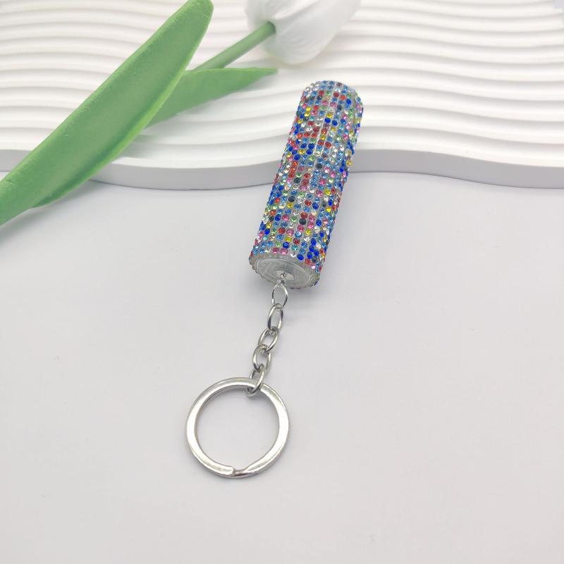 1Pcs Portable Press Spray Keyring Luxury 5Ml Perfume Sub Bottle Keychain Colorful Ornament Pendant For Women Men Gift