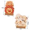 Solid Wood 2027 Desk Calendar Sheep Theme New Year Calendar Standing Table Calendar  New Year Gifts