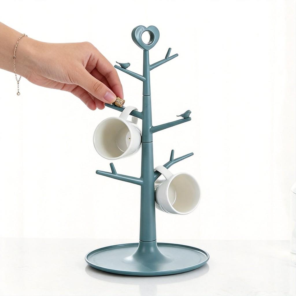 Creative Branch Jewelry Organizer With Plastic Material For Bedroom Decor And Gift Ideas