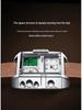 Binbang Fashion Men's Domineering Quartz Watch with Large Square Dial and Triple Display