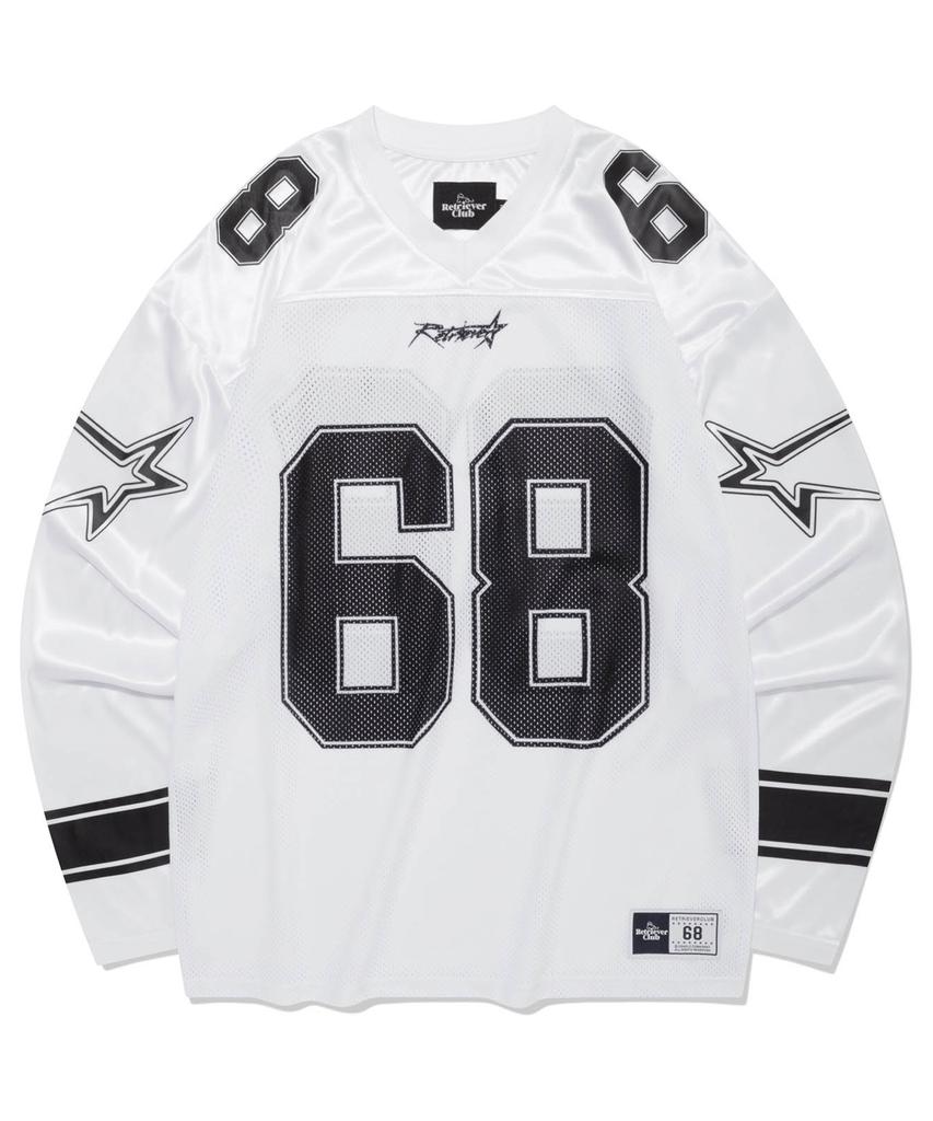 RETRIEVER CLUB 68 Long Football Jersey [White]