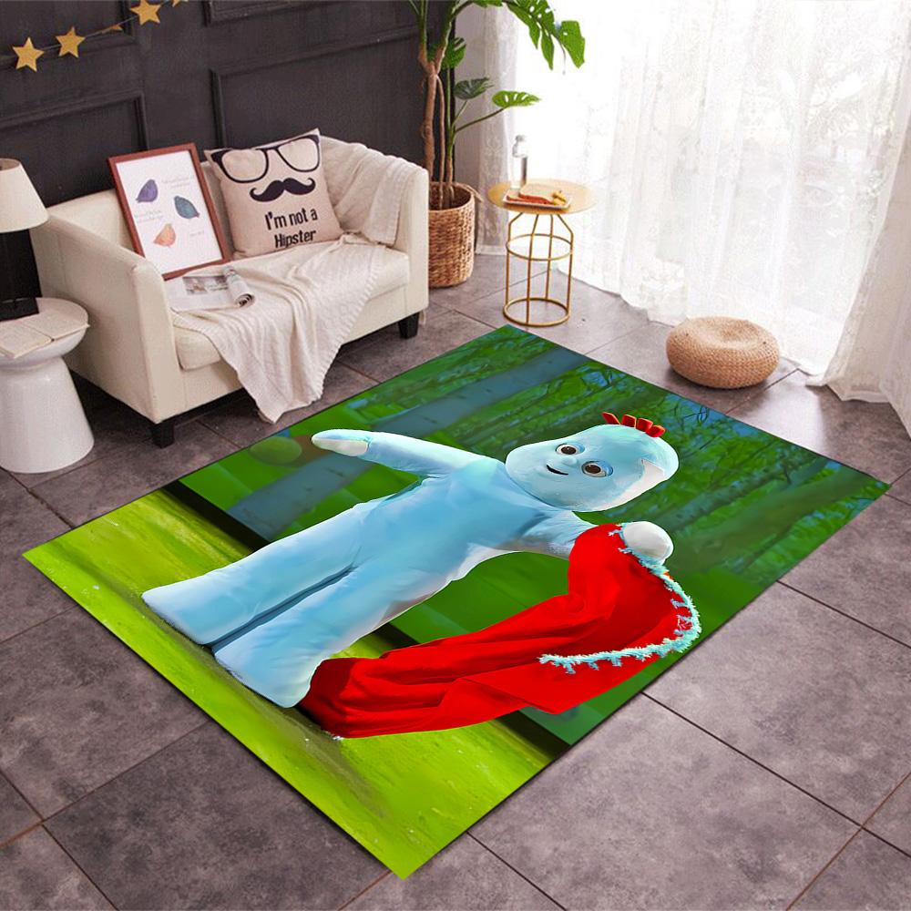 In The Night Garden Characters Themed Anti-Slip Rugs - Polyester Home Decor, Suitable for Bedrooms, Living Rooms, Doorways, Studios, and Decorations