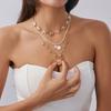 Elegant Clavicle Chain With Shell and Starfish Charm Casual Bohemian Jewelry for Daily Wear or Holiday Outfits