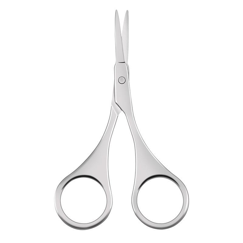 Small Eyebrow Beauty Scissors Trimmer Pointed Stainless Steel False Eyelashes Makeup Round Head Nose Hair Scissors