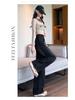 2025 Autumn Women's College Style Wide-Leg High Waist Jeans for Tall Students