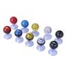 Mini Ball Direction Guide 5 Pack for Windshield Travel and Camping Use, Suction Cup Base, Plastic Housing, Assorted Tone Mix