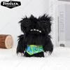 Funny Ugly Teeth Monster Plush Toy Keychain Wide Eyed Weirdo Doll Pendant Cute Gift