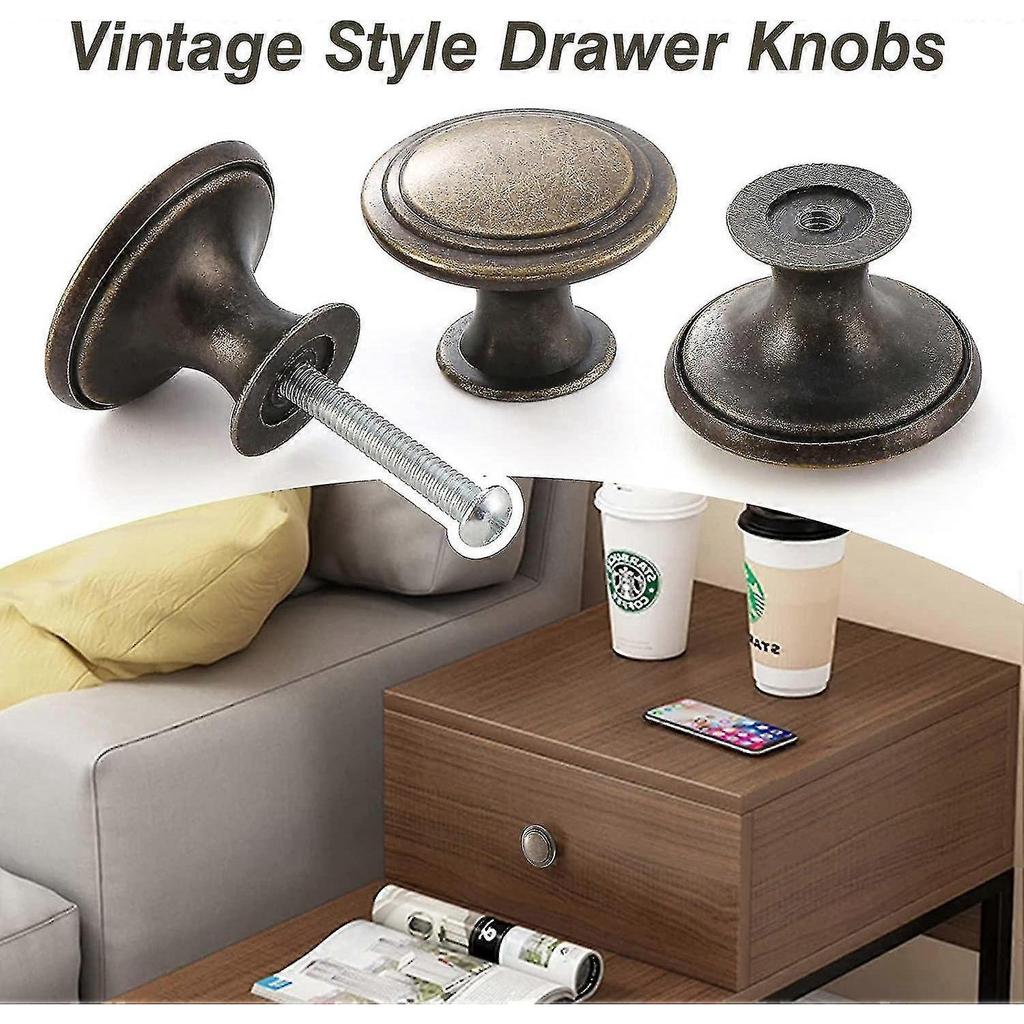 24pcs Vintage Cabinet Knobs. Chic Drawer Knobs. Antique Style Kitchen Cupboard