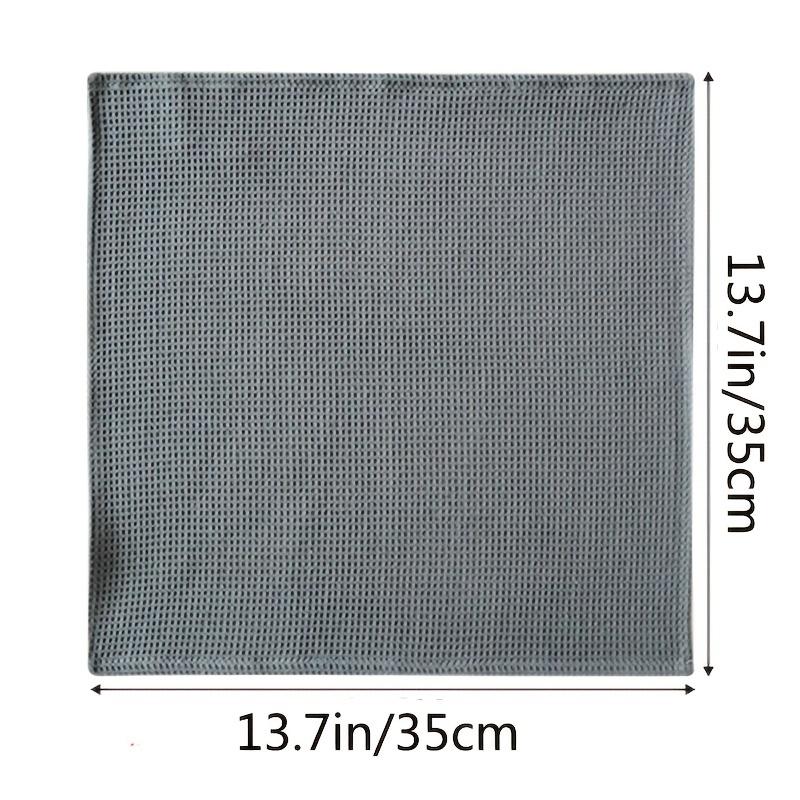 Waffle Dish Towels, Household Kitchen Plain Rags, Thickened Cleaning Cloth, Kitchen Absorbent Square Towel, Mixed Color