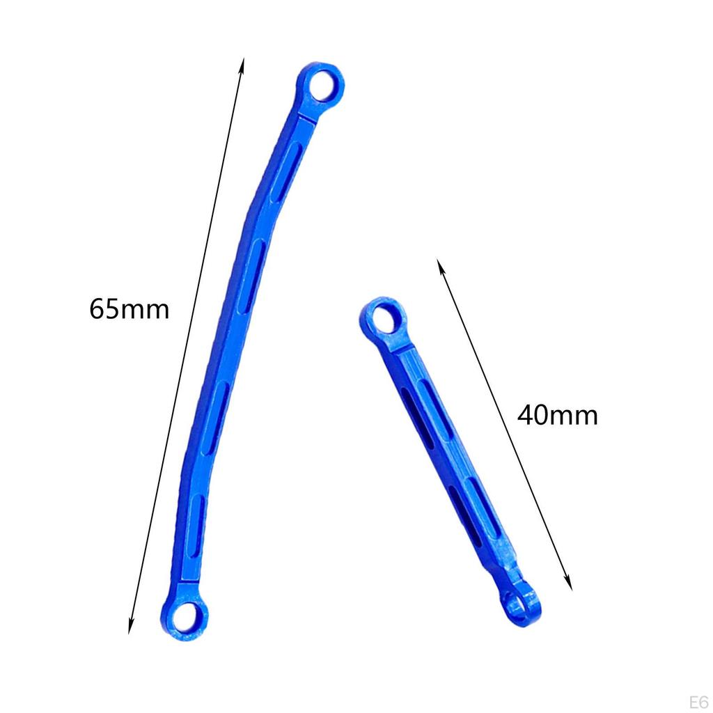 2 Pieces 1:24 Scale Steering Link Rods Replaces Linkage Pull Rod for Fcx24 RC Car DIY Parts