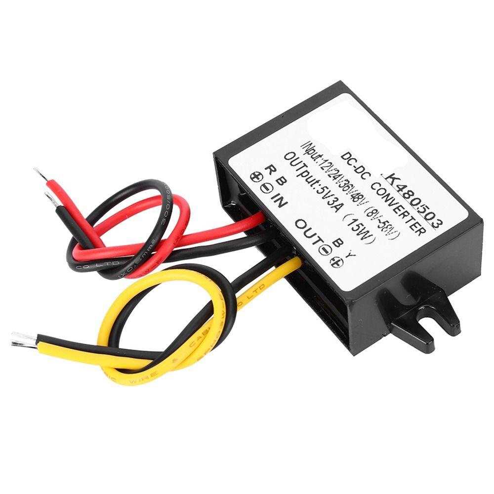 Versatile 12V/24V/36V/48V To 5V DC-DC Converter 3A 15W Step Down Power Supply Power Supply Module Voltage Conversion