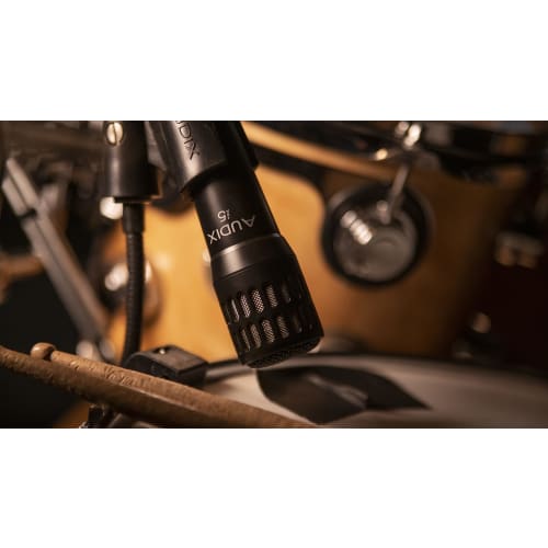 AUDIX i5 Dynamic Microphone, Unidirectional, Black, for Recording Snare, Drum, Percussion, Guitar Amplifiers, and Acoustic Instruments