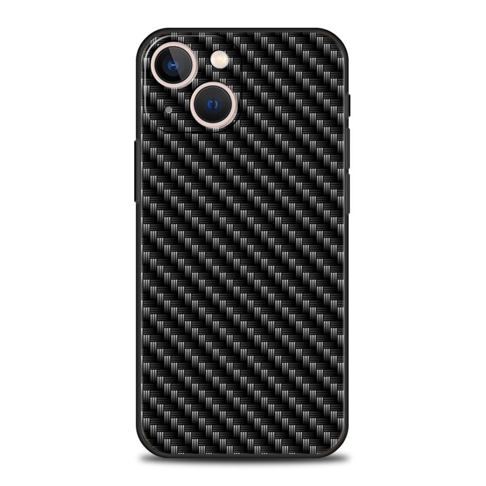 

Чехол из углеродного волокна для iPhone 11, 12, 13, 15, 14 Pro Max, чехол для телефона X XR XS 7 8 Plus SE 2020, роскошный черный мягкий силиконовый чехол Funda iPhone 14 Plus