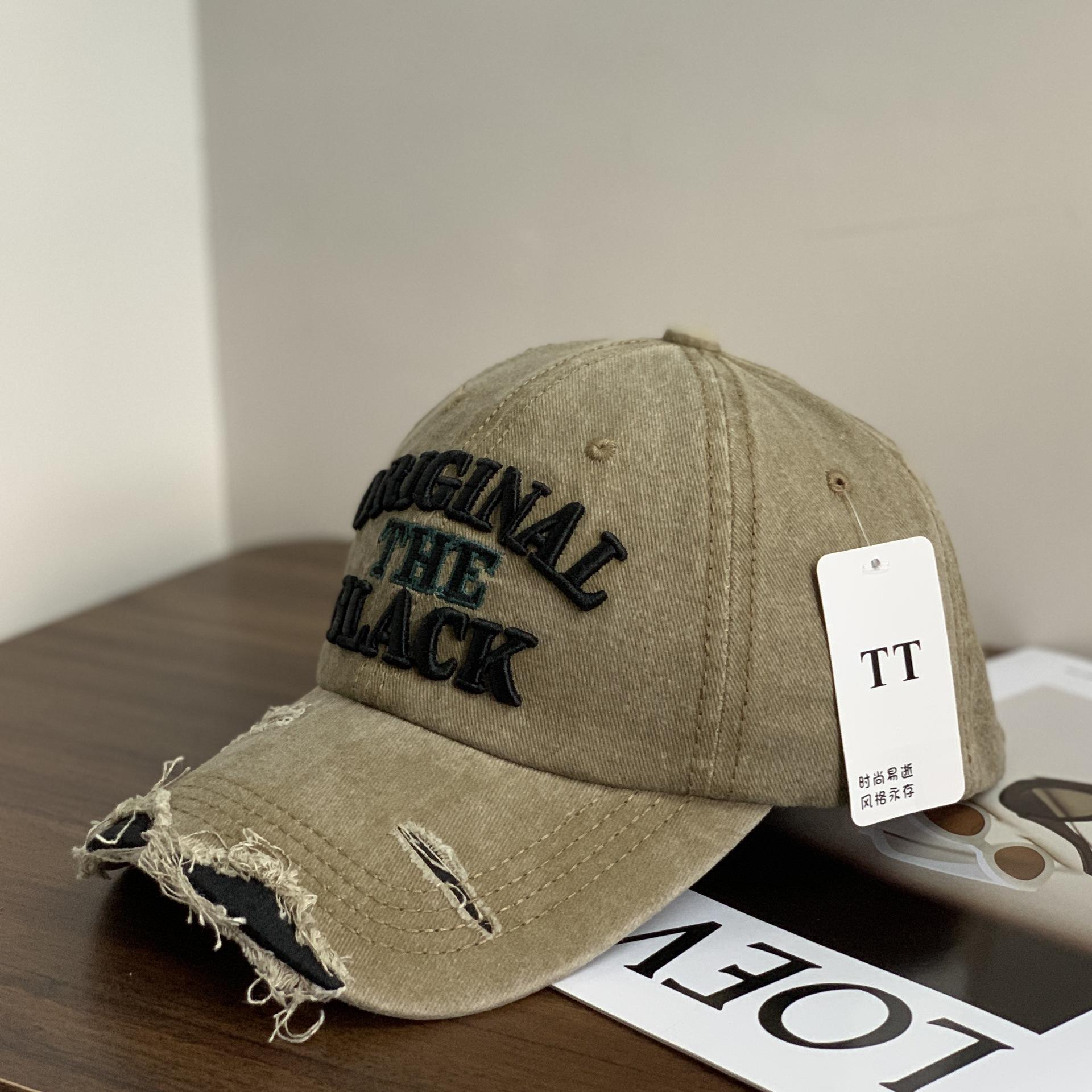 

Ковбойская бейсбольная кепка мужская модная женская стираная кепка с вышитыми буквами весенне-летняя повседневная шляпа от солнца M（56-58cm） хаки