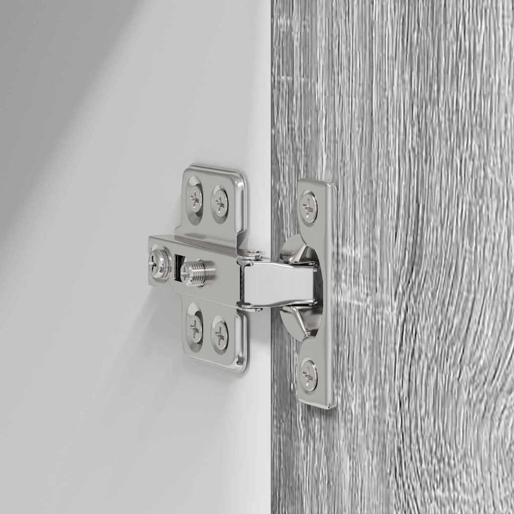Hanging Cabinet Gray Sonoma and White 50 x 31 x 80 cm Particleboard