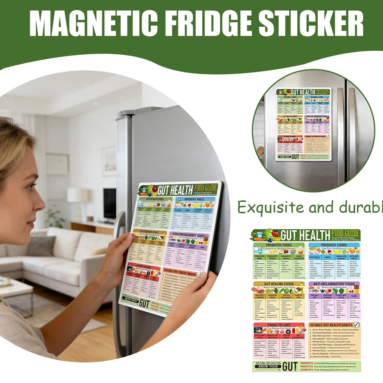 

Gut Health Food Guide Magnet Digestive Health Reference Laminated Refrigerator Magnet Kitchen Nutrition Guide Healthy Eating Chart One Size