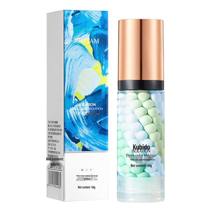 

База под макияж Jiumei с тремя цветами и светочувствительными пигментами: Осветляющая, увлажняющая и освежающая натуральная нюдовая база под макияж