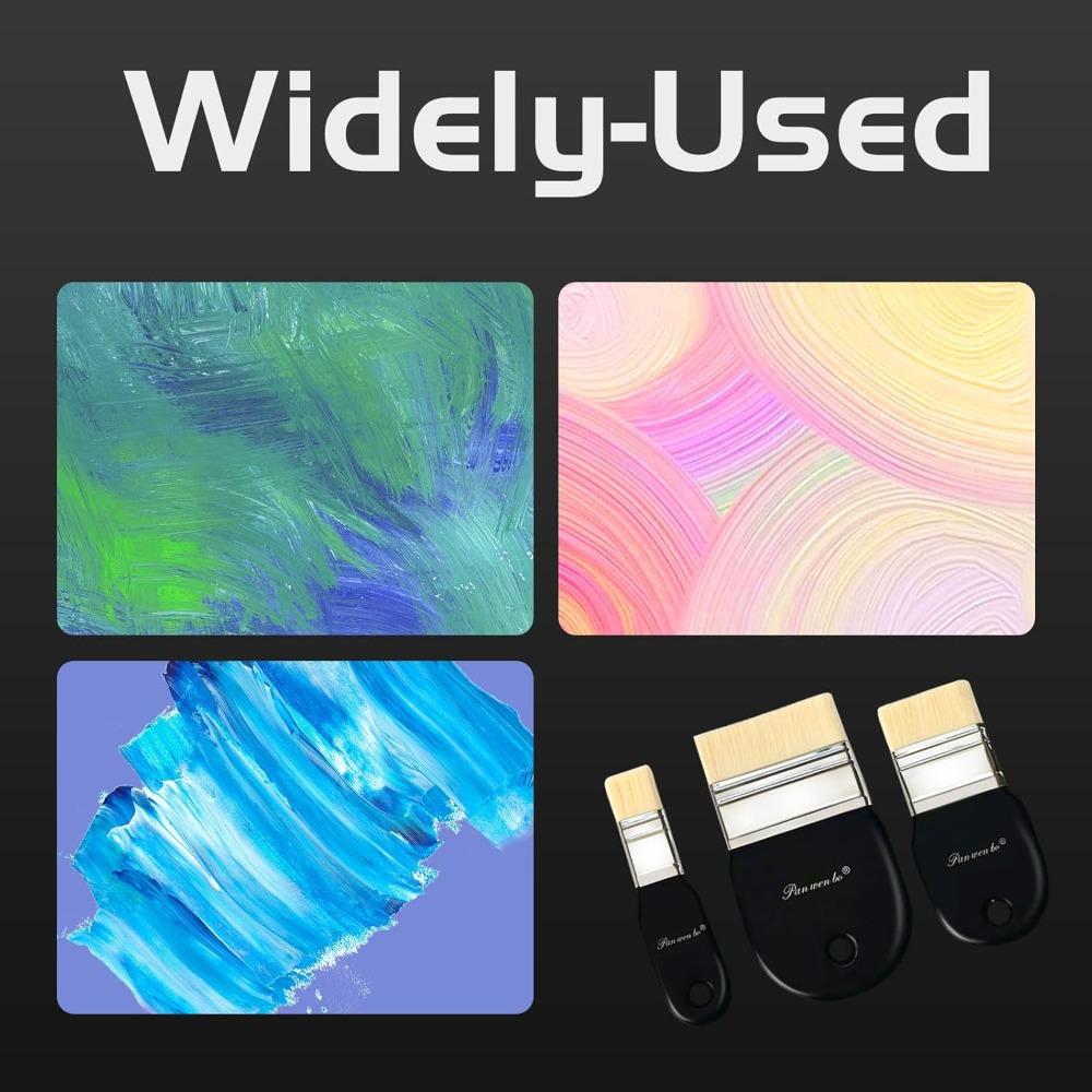 Wooden Handle Painting Brushes Nylon Hair Scrubbing Brush Gifts Paint Brushes  Art Supplies