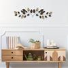 2pcs Metal Wall Decoration Olive Branch Leaves Wall Decoration, Bed Wall Art, Living Room, Outdoor Decoration