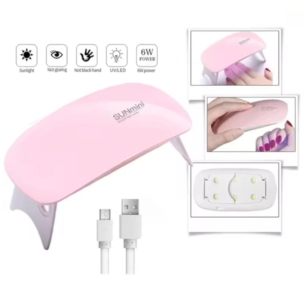 Nail Lamp Foldable 6w Uv Led Lamp For Nails Machine Uv Leds Gel Quick drying Dryer Lamp Manicure Tool Professional Equipme