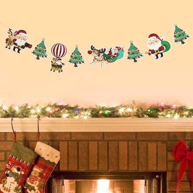 Christmas Banner Pendant Merry Christmas Decorations for Home 2026 Navidad Christmas Ornaments Xmas Gifts Happy New Year 2026