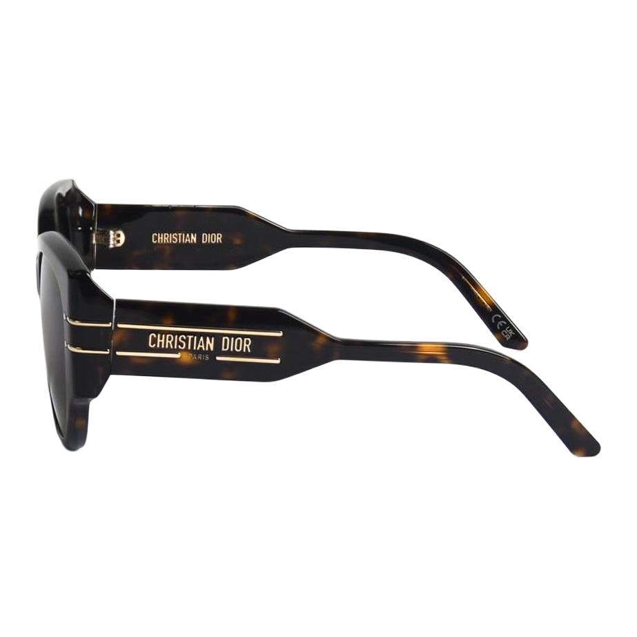 Dior Logo Frame Irregular Sunglasses Unisex Sunglasses Tortoise DIORSIGNATURE-R2F-20F155
