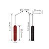 0.7mm Ultra-Fine Test Back Needle Probe, 2mm Hole, Puncture Probe, 6-Piece Set for Automotive Maintenance