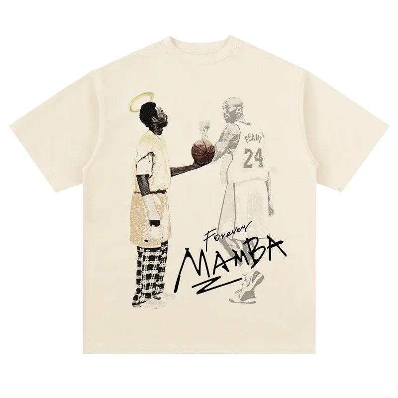 ZX TEE NBA star portrait short sleeved T-shirt  Printed Short Sleeve T-shirt Men Distress American Women Tshirt 2025