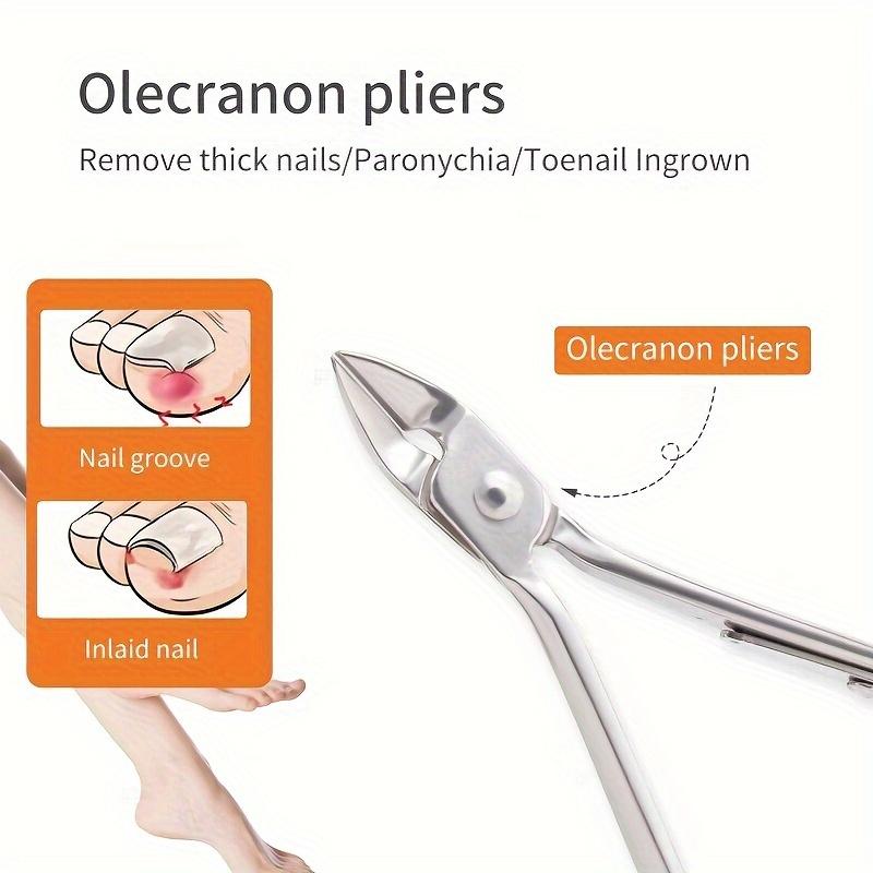 Kompletní sada profesionálních nástrojů pro péči o nehty s cestovním pouzdrem, nůžkami na mrtvou kůži, nůžkami na kůžičku, nůžkami a nůžkami na nehty pro pedikúru