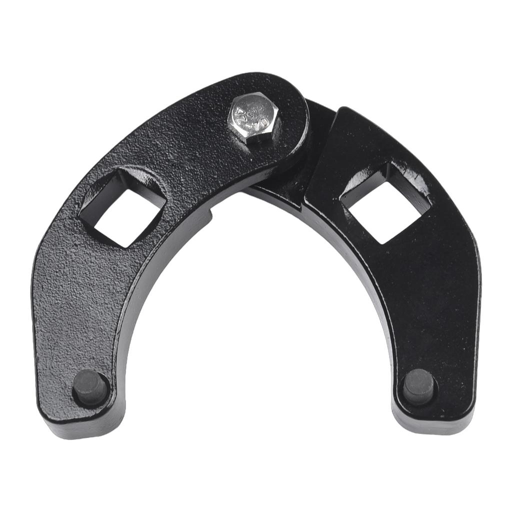 9cm 3.5in Gland Nut Wrench Cylinder Nut Tool Reversible Pinholes Rust Resistant Use With Ratchet Fits Construction Equipment