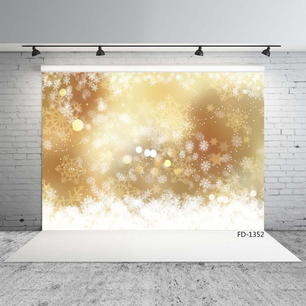 Christmas Snowflake Stars Glitters Bokeh Photo Background Vinyl Backdrops Photo Studio for Baby Photobooth Birthday Party