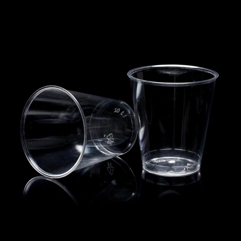 50Pcs Mini Clear Plastic Disposable Party Shot Glasses Jelly Cups Plastic Cup