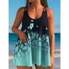 Women's Swimwear Tankini 2 Piece Swimsuit Abstract Print Vacation Bathing Suits