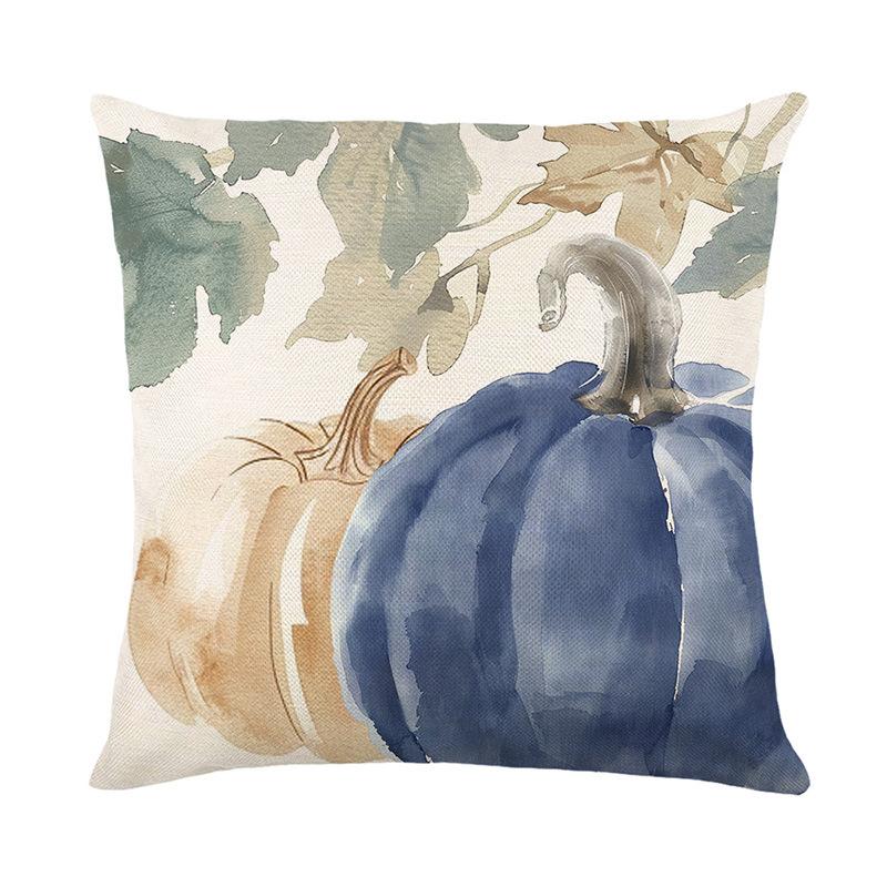 

Чехол на подушку с тыквой из серии «Осенний урожай» из льна с принтом для гостиной, декоративная наволочка для дивана, наволочка для подушки 45*45cm JYM454-4