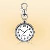 Watch Keychain Circular Dial High Precision Quartz Movement Pointer Silent Watch Compact Hook Keyring Watch